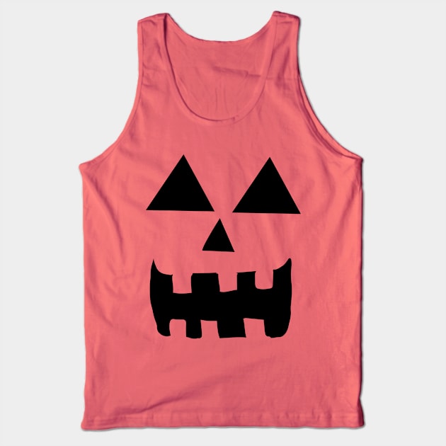 6 teeth Jackolantern Face Tank Top by Eric03091978